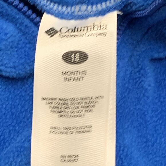Boys Columbia Baby Bunting Full Zip Winter Snow Cold Fleece‎ Snowsuit - Picture 6 of 6